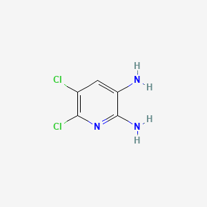 Chemical structure of 5,6-Dichloropyridine-2,3-diamine
