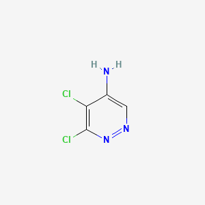 Chemical structure of 5,6-Dichloropyridazin-4-amine