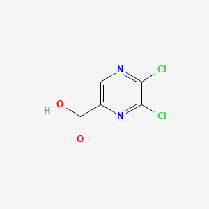 Chemical structure of 5,6-Dichloropyrazine-2-carboxylic acid