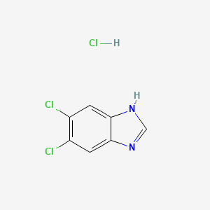 Chemical structure of 5,6-Dichlorobenzimidazole Hydrochloride