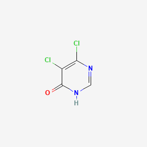 Chemical structure of 5,6-Dichloropyrimidin-4-ol