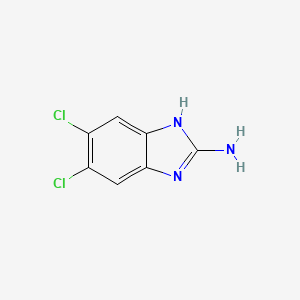 Chemical structure of 2-Amino-5,6-dichlorobenzimidazole