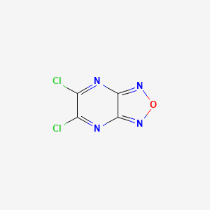 Chemical structure of 5,6-Dichloro-[1,2,5]oxadiazolo[3,4-b]pyrazine