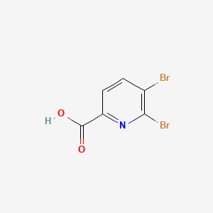 Chemical structure of 5,6-Dibromopicolinic acid