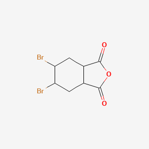Chemical structure of 5,6-Dibromohexahydroisobenzofuran-1,3-dione