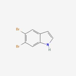 Chemical structure of 5,6-Dibromo-1H-indole