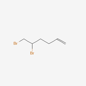 Chemical structure of 5,6-Dibromo-1-hexene