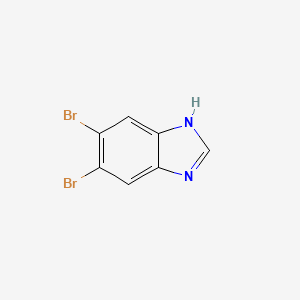 Chemical structure of 5,6-Dibromo-1H-benzo[d]imidazole