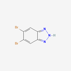 Chemical structure of 5,6-Dibromo-1H-benzotriazole