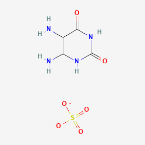 Chemical structure of 5,6-Diaminopyrimidine-2,4(1H,3H)-dione sulfate