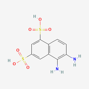 Chemical structure of 5,6-Diaminonaphthalene-1,3-disulfonic acid