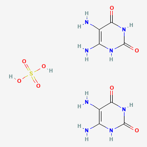 Chemical structure of 5,6-Diamino-2,4-dihydroxypyrimidine Sulfate Dihydrate