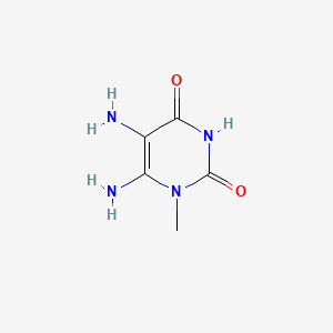 Chemical structure of 5,6-Diamino-1-methyluracil