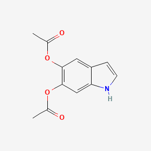Chemical structure of 5,6-Diacetoxyindole