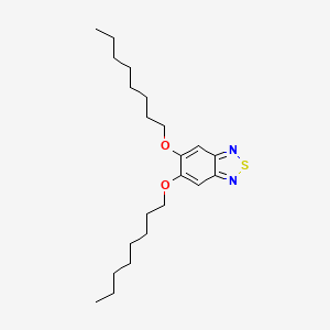 Chemical structure of 5,6-Bis(octyloxy)-2,1,3-benzothiadiazole