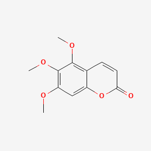 Chemical structure of 5,6,7-Trimethoxycoumarin