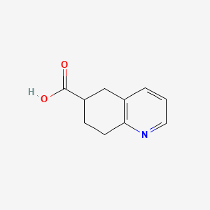 Chemical structure of 5,6,7,8-Tetrahydroquinoline-6-carboxylic acid