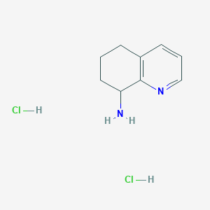 Chemical structure of 5,6,7,8-Tetrahydroquinolin-8-amine dihydrochloride