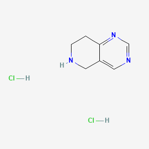 Chemical structure of 5,6,7,8-Tetrahydropyrido[4,3-d]pyrimidine Dihydrochloride
