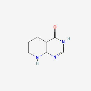 Chemical structure of 3H,4H,5H,6H,7H,8H-pyrido[2,3-d]pyrimidin-4-one