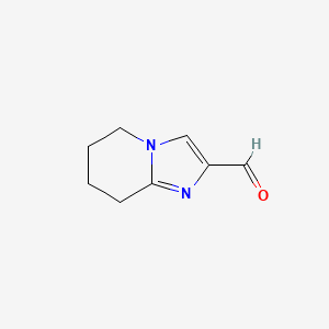 Chemical structure of 5,6,7,8-Tetrahydroimidazo[1,2-a]pyridine-2-carbaldehyde
