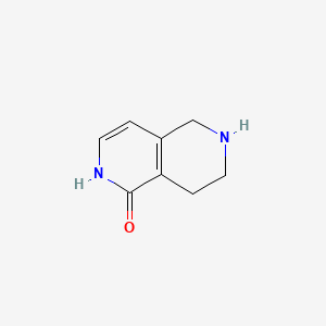 Chemical structure of 1,2,5,6,7,8-Hexahydro-2,6-naphthyridin-1-one