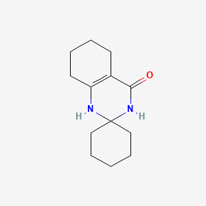 Chemical structure of 5',6',7',8'-tetrahydro-1'H-spiro[cyclohexane-1,2'-quinazolin]-4'(3'H)-one