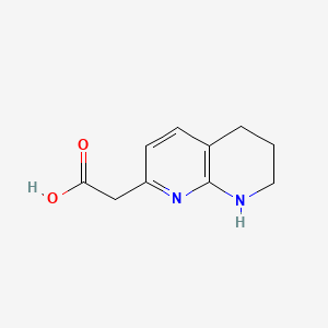 Chemical structure of 5,6,7,8-Tetrahydro-1,8-naphthyridin-2-acetic acid