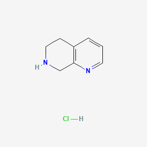 Chemical structure of 5,6,7,8-Tetrahydro-1,7-naphthyridine hydrochloride