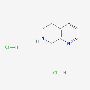 Chemical structure of 5,6,7,8-Tetrahydro-1,7-naphthyridine dihydrochloride