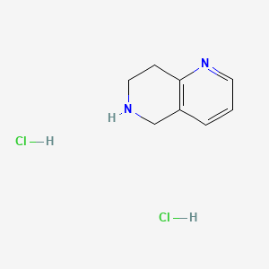 Chemical structure of 5,6,7,8-Tetrahydro-1,6-naphthyridine dihydrochloride