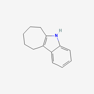 Chemical structure of 5,6,7,8,9,10-Hexahydrocyclohepta[b]indole