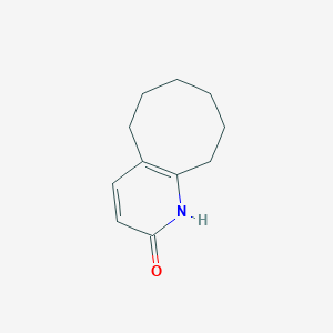 Chemical structure of 5,6,7,8,9,10-Hexahydro-1H-cycloocta[b]pyridin-2-one