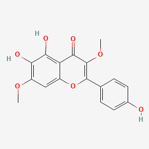 Chemical structure of 5,6,4'-Trihydroxy-3,7-dimethoxyflavone