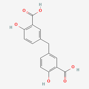 Chemical structure of 5,5'-Methylenedisalicylic acid