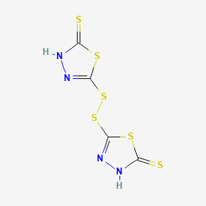 Chemical structure of 5,5'-dithiodi-1,3,4-thiadiazole-2(3H)-thione