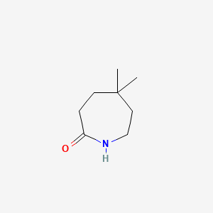 Chemical structure of 5,5-dimethylazepan-2-one