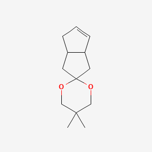 Chemical structure of 5,5-Dimethyl-3',3'a,4',6'a-tetrahydro-1'H-spiro[1,3-dioxane-2,2'-pentalene]