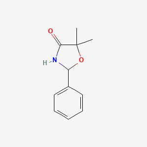 Chemical structure of 5,5-Dimethyl-2-phenyloxazolidin-4-one