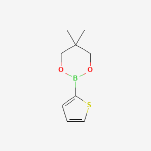 Chemical structure of 5,5-Dimethyl-2-(thiophen-2-yl)-1,3,2-dioxaborinane