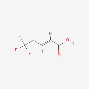 Chemical structure of 5,5,5-Trifluoropent-2-enoic acid