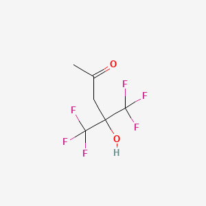 Chemical structure of 5,5,5-Trifluoro-4-Hydroxy-4-(Trifluoromethyl)-2-Pentanone