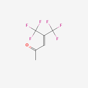 Chemical structure of 5,5,5-TRIFLUORO-4-(TRIFLUOROMETHYL)PENT-3-EN-2-ONE