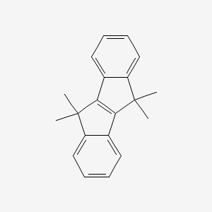 Chemical structure of 5,5,10,10-Tetramethyl-5,10-dihydroindeno[2,1-a]indene