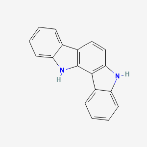 Chemical structure of 5,12-dihydroindolo[3,2-c]carbazole