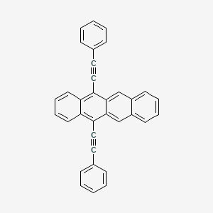 Chemical structure of 5,12-Bis(phenylethynyl)tetracene