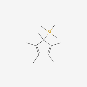 Chemical structure of 5-(Trimethylsilyl)-1,2,3,4,5-pentamethyl-1,3-cyclopentadiene