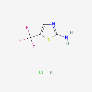 Chemical structure of 5-(Trifluoromethyl)thiazol-2-amine hydrochloride