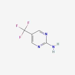 Chemical structure of 5-(Trifluoromethyl)pyrimidin-2-amine