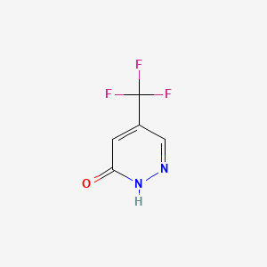 Chemical structure of 5-(Trifluoromethyl)pyridazin-3(2H)-one
